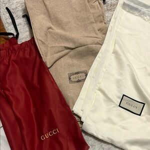 Gucci Shoe Luxury Dust Bag - Red, Beige, or White